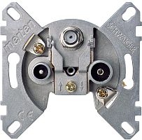 Розетка TV+R+SAT Оконечная без накладки без рамки Schneider Electric Merten Antique картинка